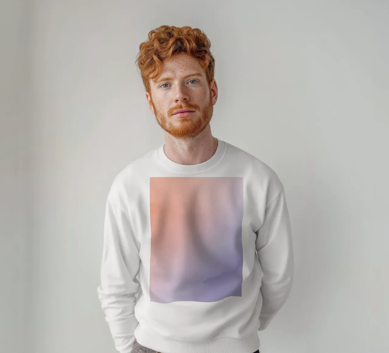 Sfondo sfumato da pesca a lavanda felpa da DesignDoodle