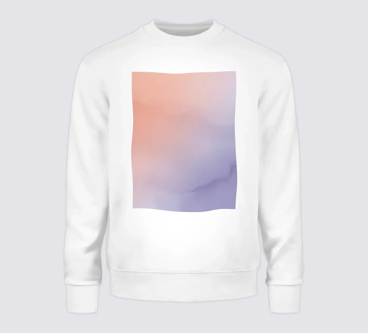 Peach to Lavender Gradient Background sweatshirt by DesignDoodle