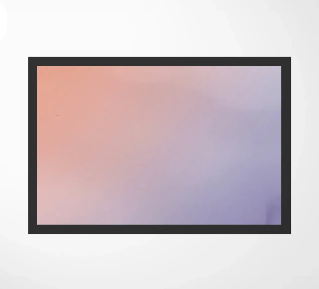 Peach to Lavender Gradient Background doormat by DesignDoodle