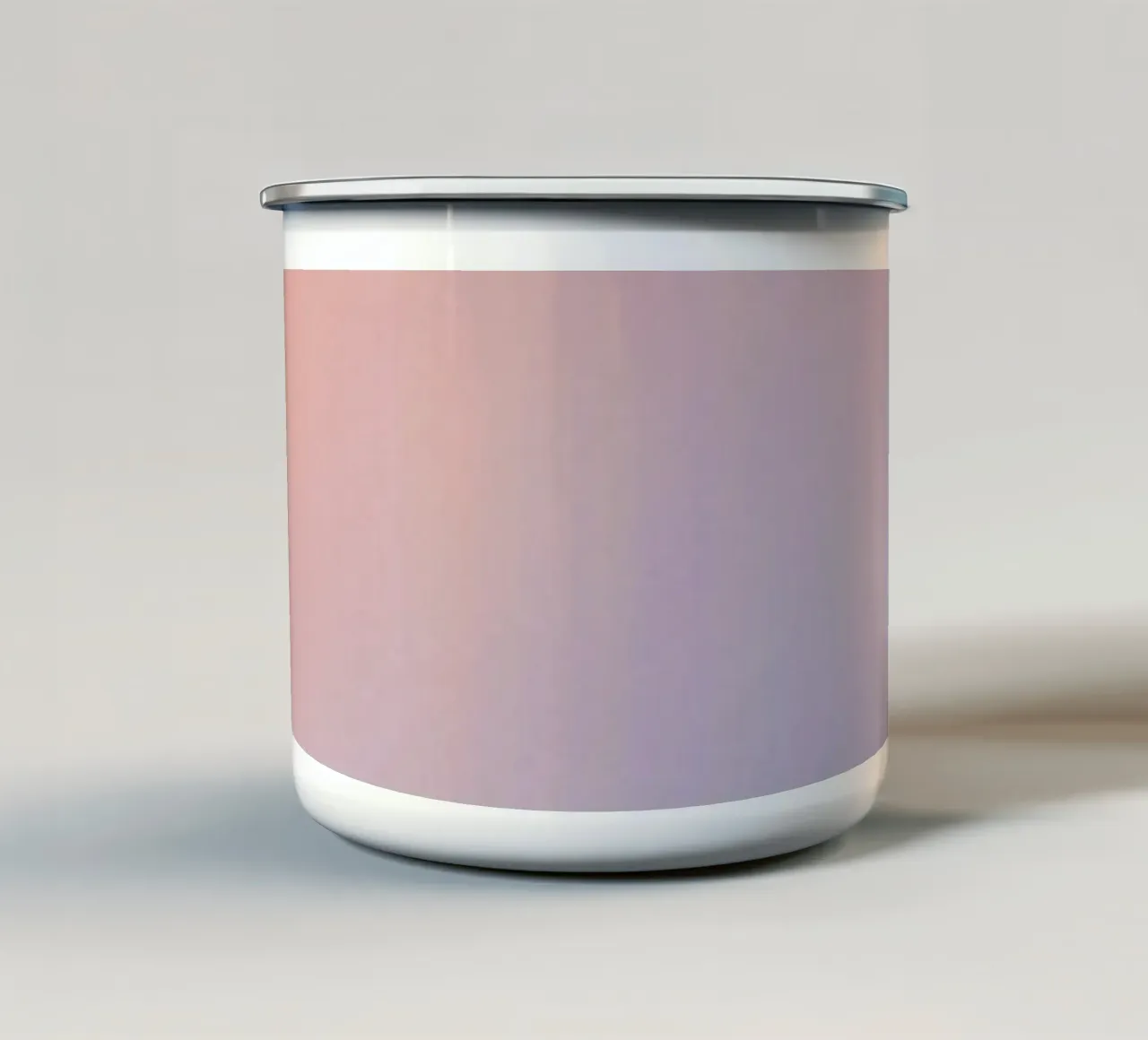 Peach to Lavender Gradient Background enamel mug by DesignDoodle