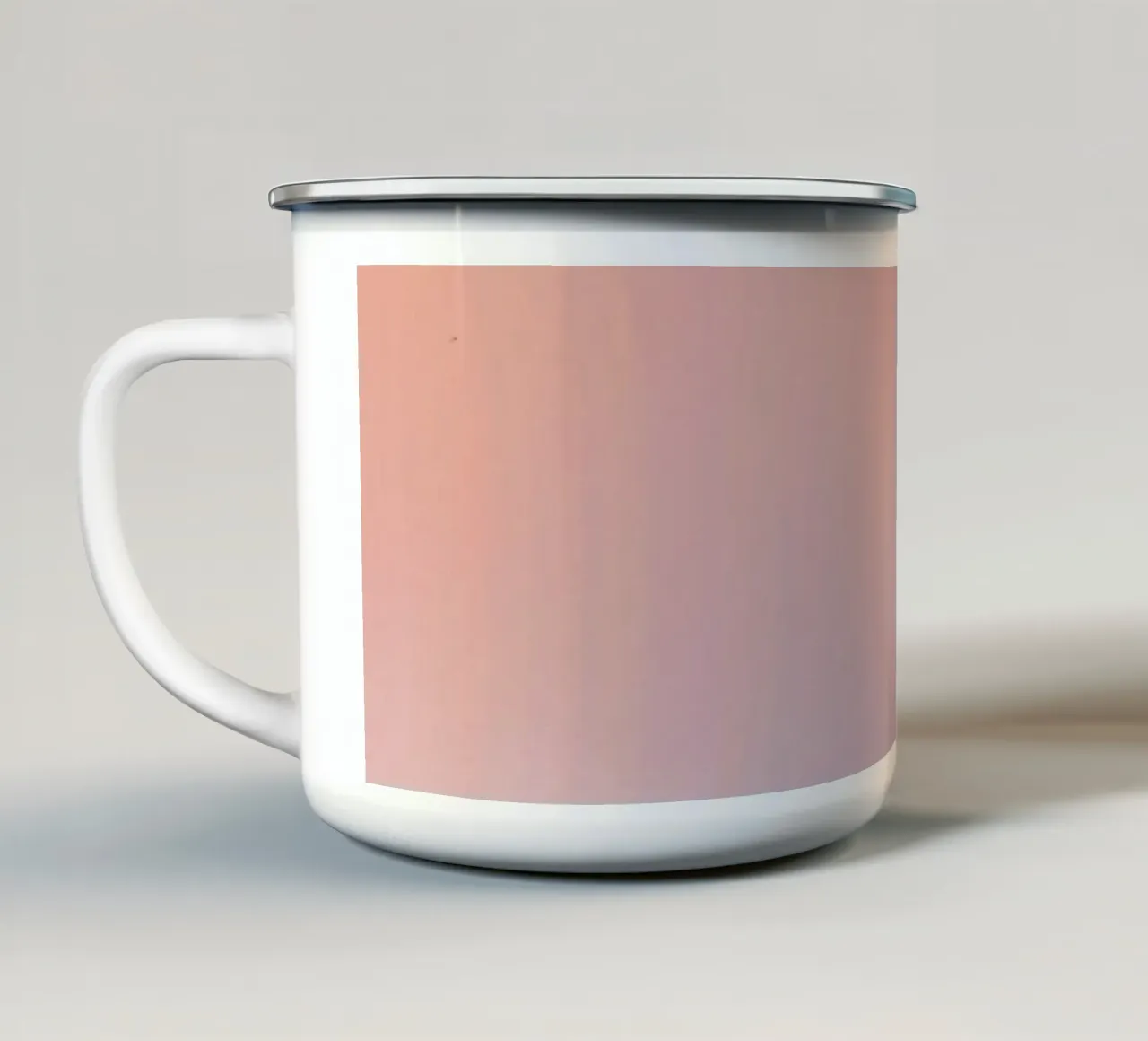 Peach to Lavender Gradient Background enamel mug by DesignDoodle