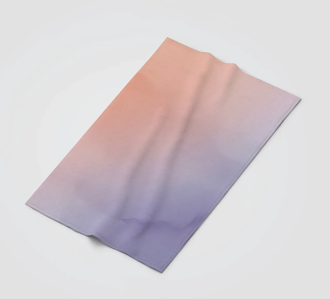 Peach to Lavender Gradient Background fleece blanket by DesignDoodle