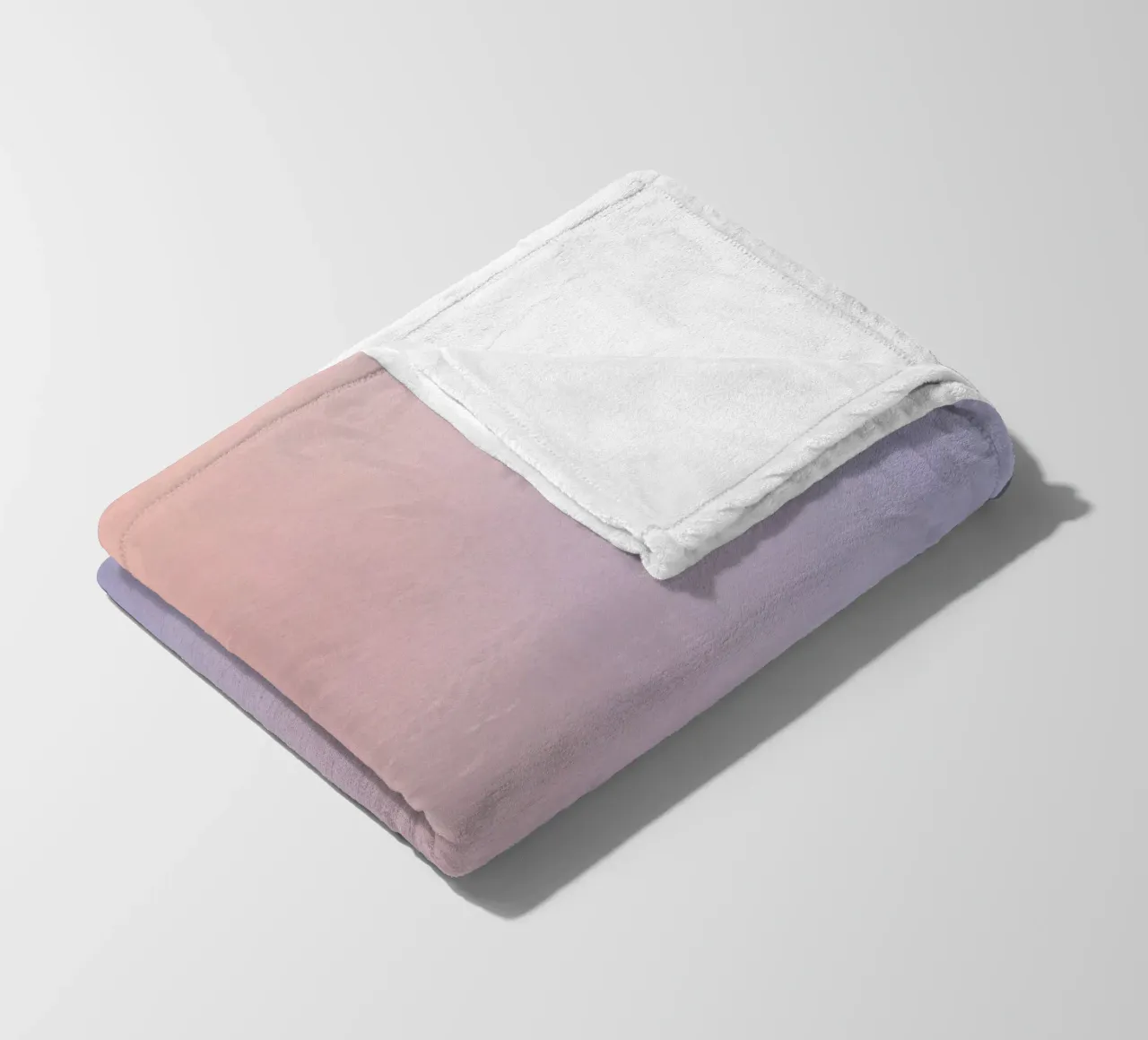 Peach to Lavender Gradient Background fleece blanket by DesignDoodle