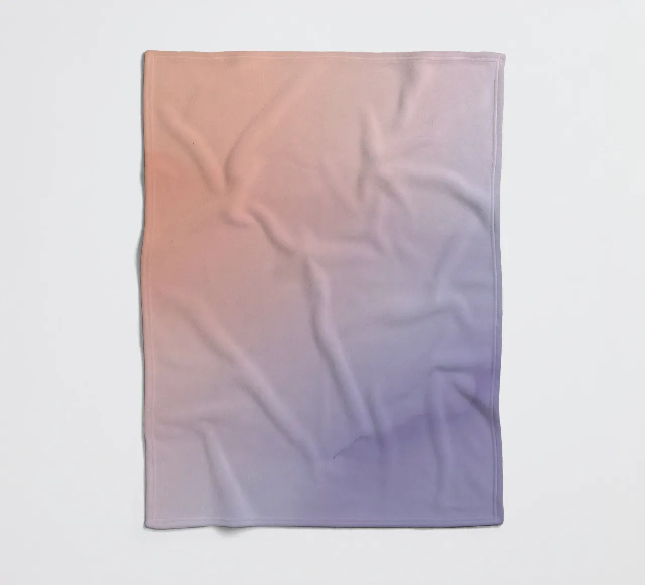 Peach to Lavender Gradient Background fleece blanket by DesignDoodle
