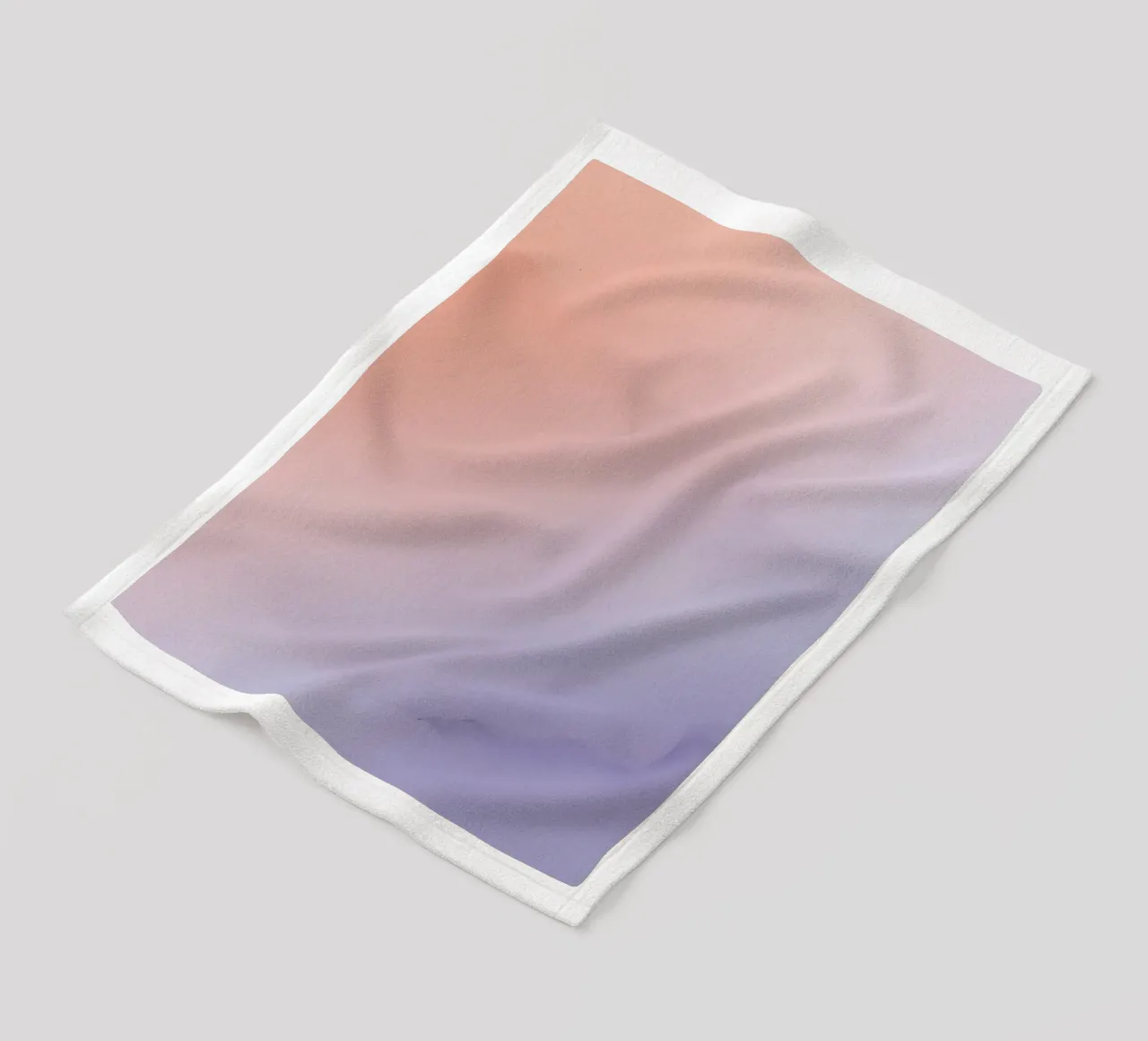 Peach to Lavender Gradient Background fleece blanket by DesignDoodle