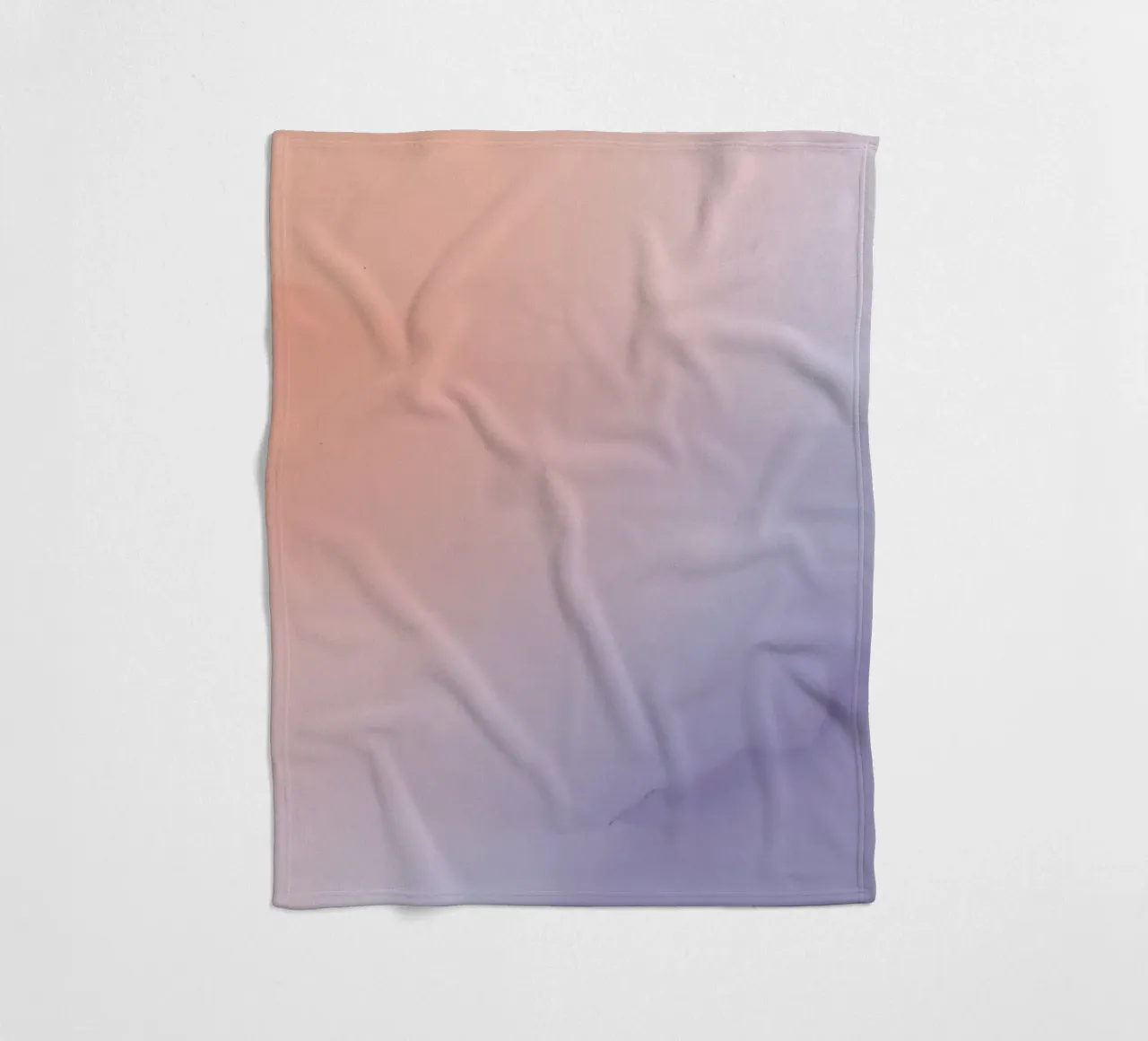 Peach to Lavender Gradient Background fleece blanket by DesignDoodle
