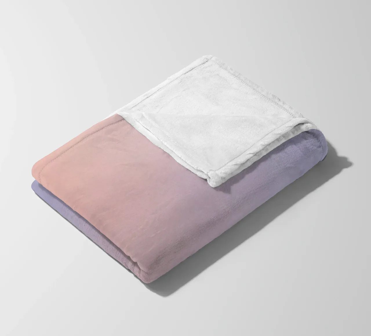 Peach to Lavender Gradient Background fleece blanket by DesignDoodle