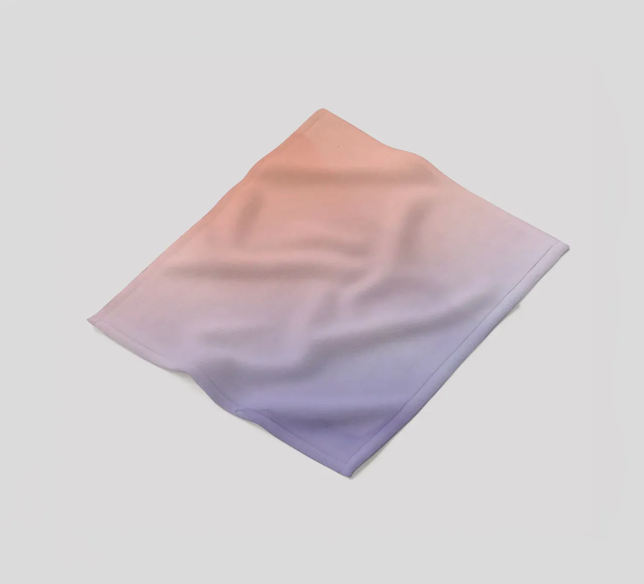 Peach to Lavender Gradient Background fleece blanket by DesignDoodle