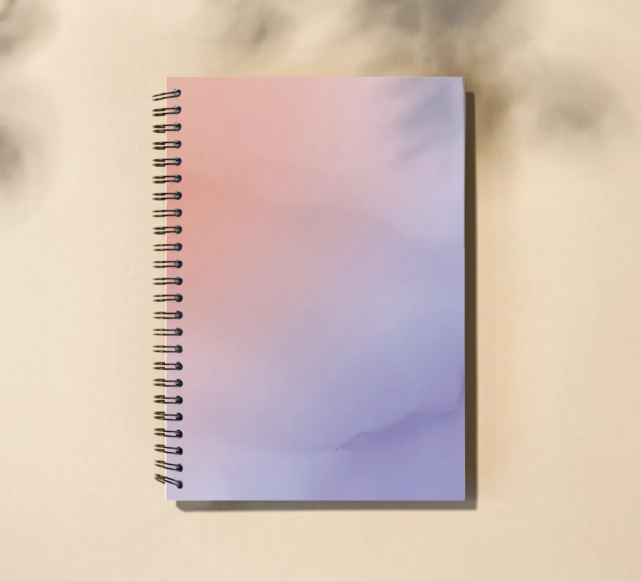 Peach to Lavender Gradient Background spiral notebook by DesignDoodle