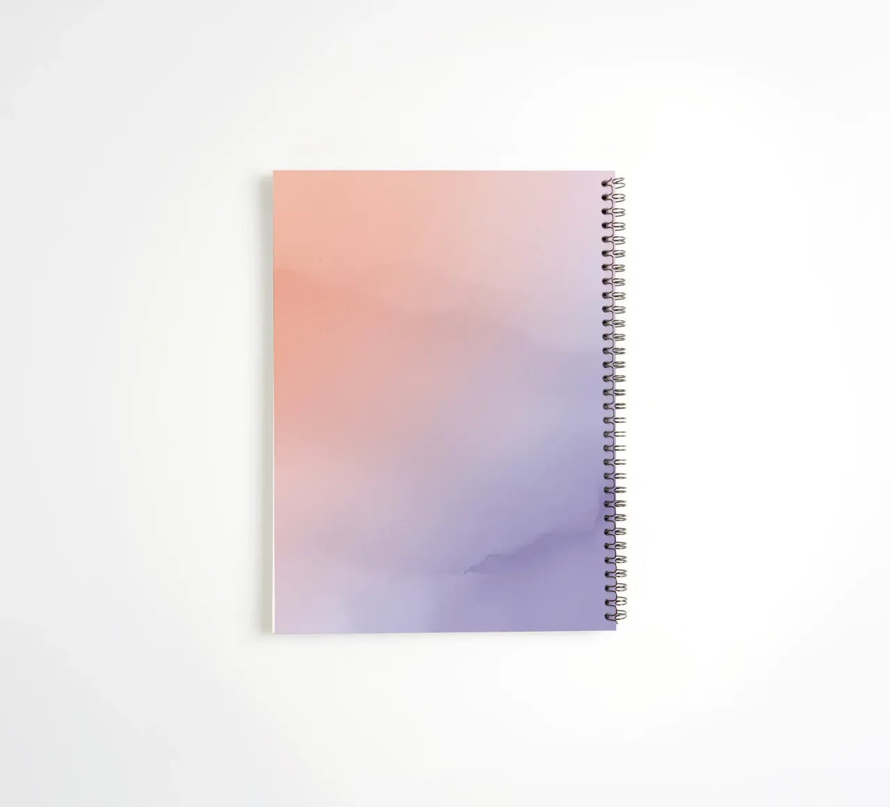 Peach to Lavender Gradient Background spiral notebook by DesignDoodle