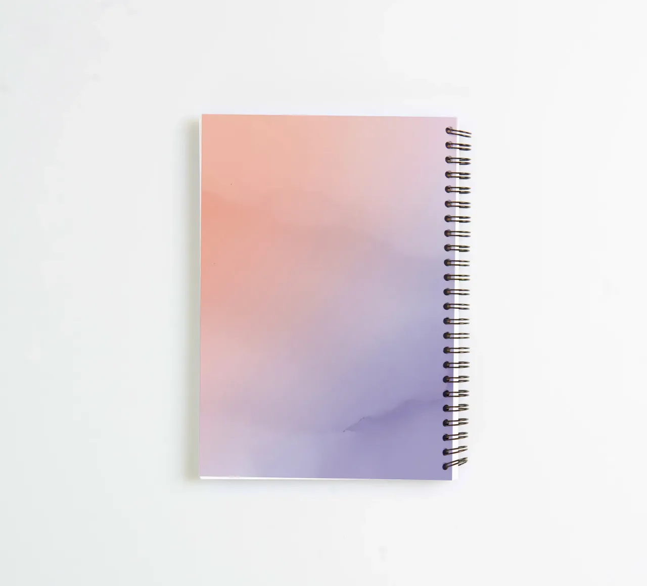 Peach to Lavender Gradient Background spiral notebook by DesignDoodle