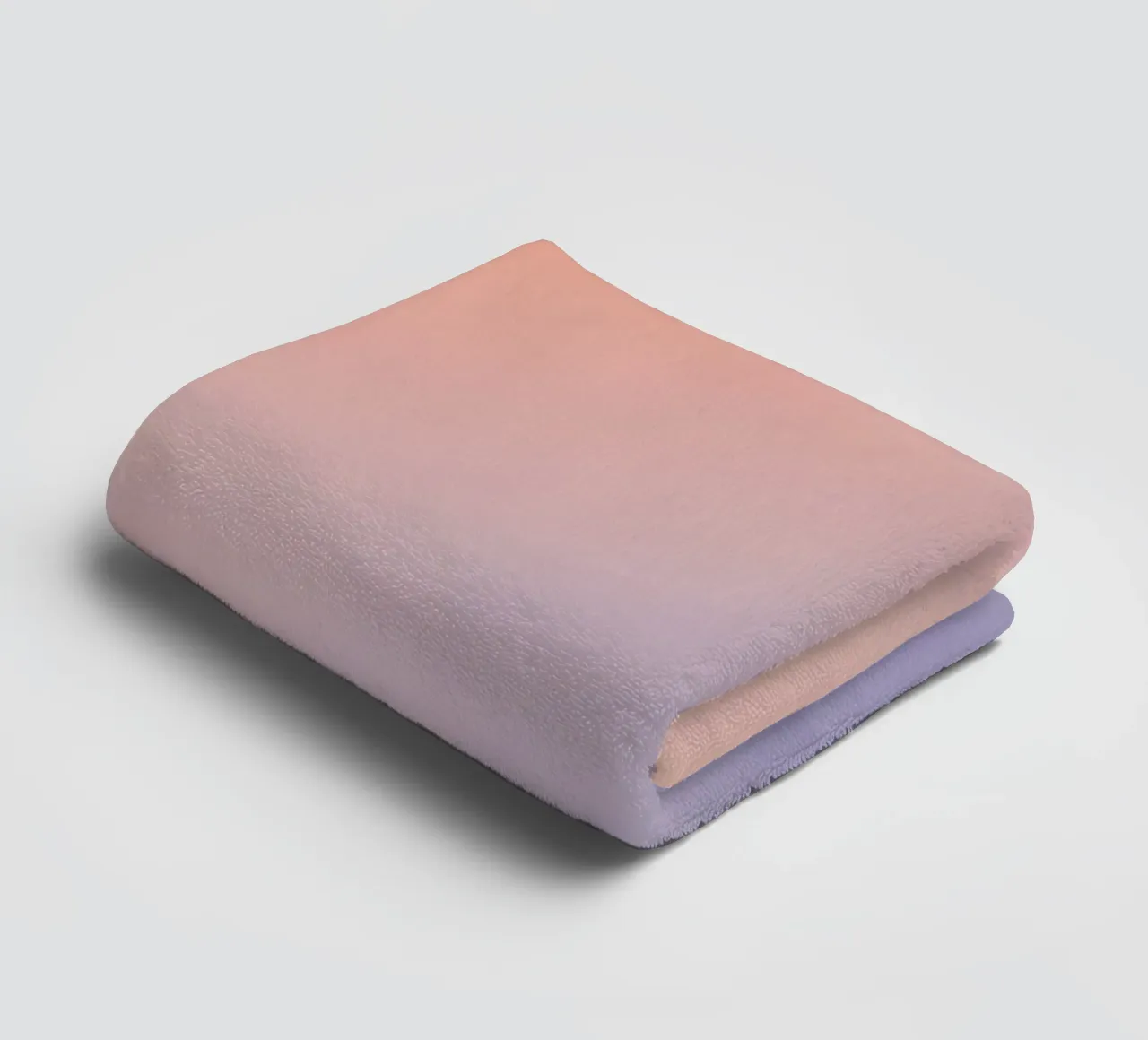 Peach to Lavender Gradient Background towel by DesignDoodle