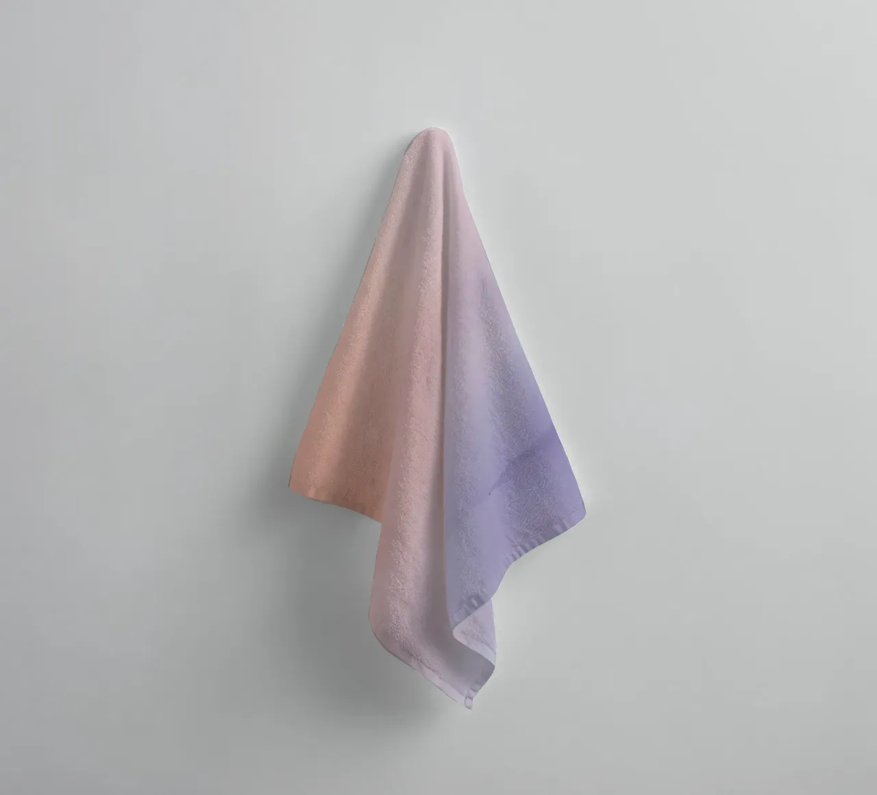 Peach to Lavender Gradient Background towel by DesignDoodle