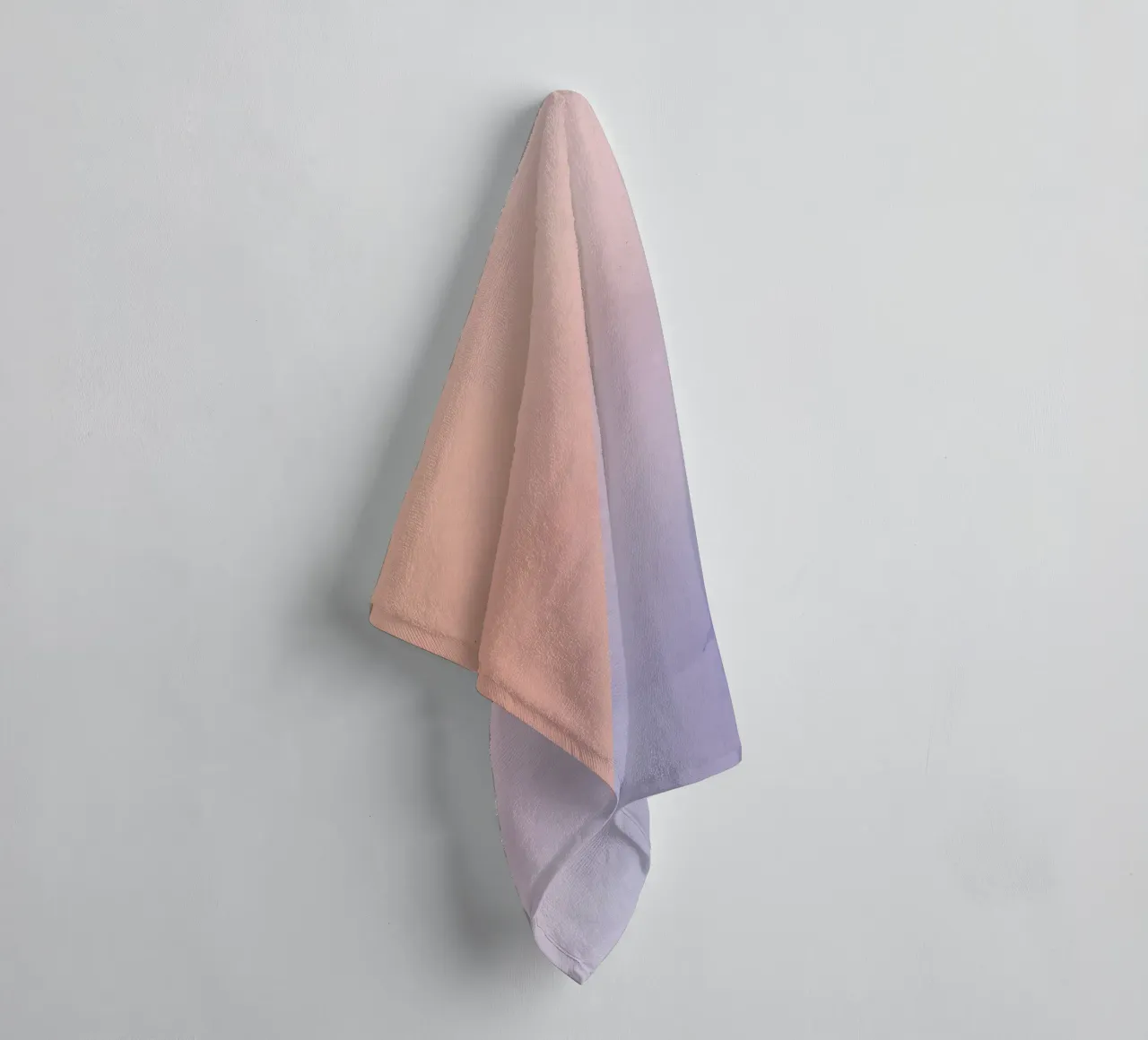 Peach to Lavender Gradient Background towel by DesignDoodle