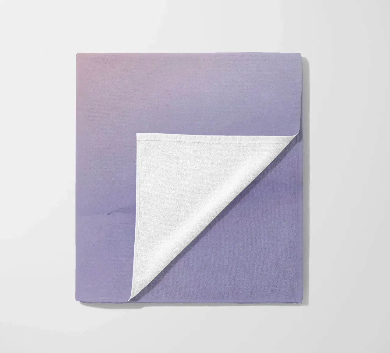Peach to Lavender Gradient Background beach towel by DesignDoodle