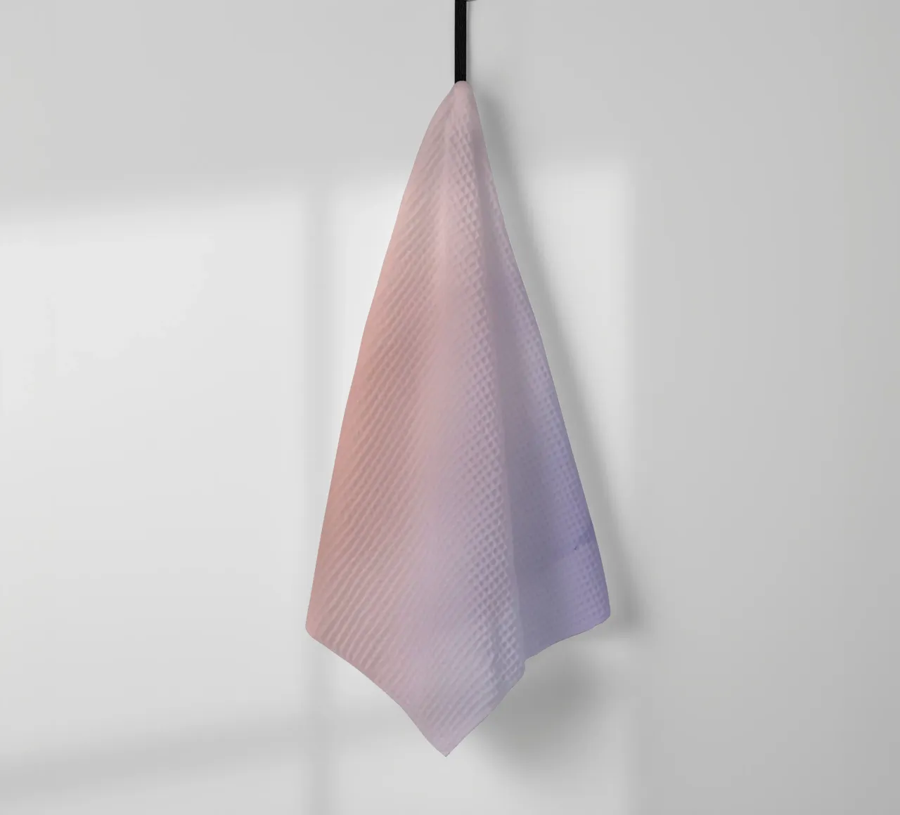 Peach to Lavender Gradient Background tea towel by DesignDoodle