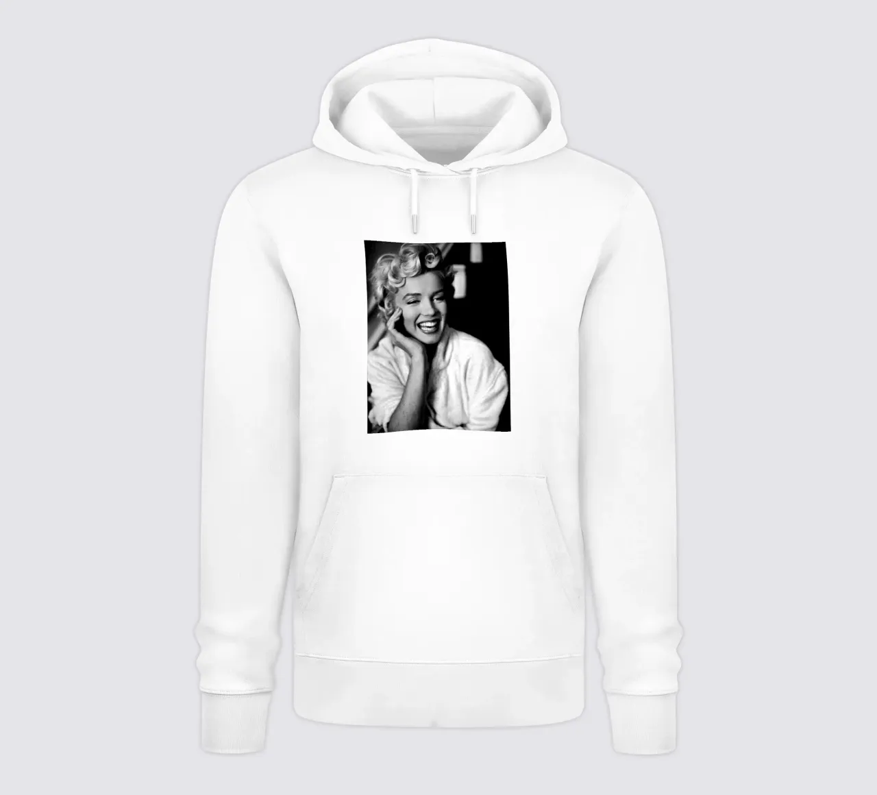 Marilyn Monroe Vintage in bianco e nero felpa con cappuccio da valentinomartinst