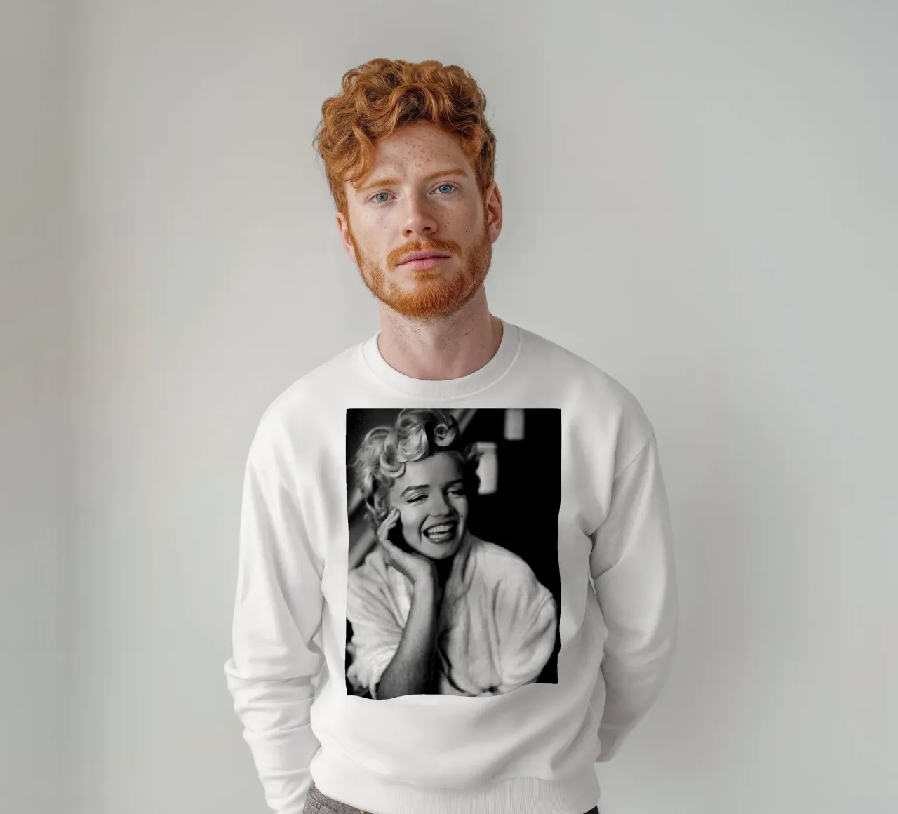Marilyn Monroe Vintage in bianco e nero felpa da valentinomartinst