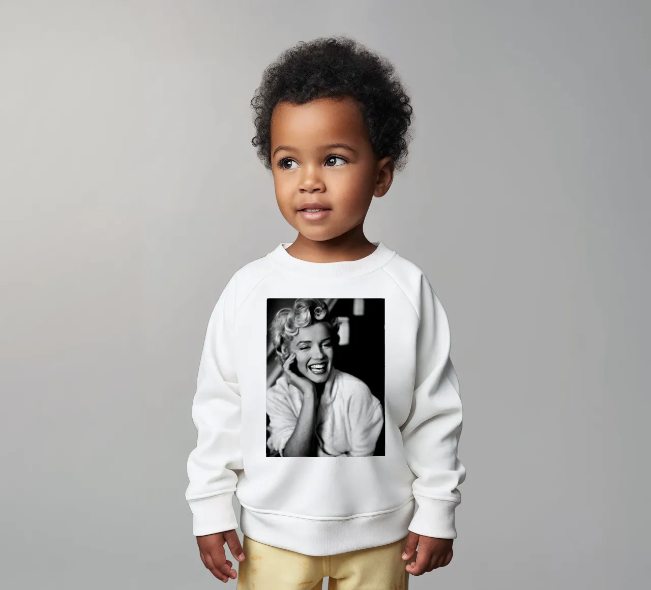 Marilyn Monroe Vintage in bianco e nero felpa neonato da valentinomartinst