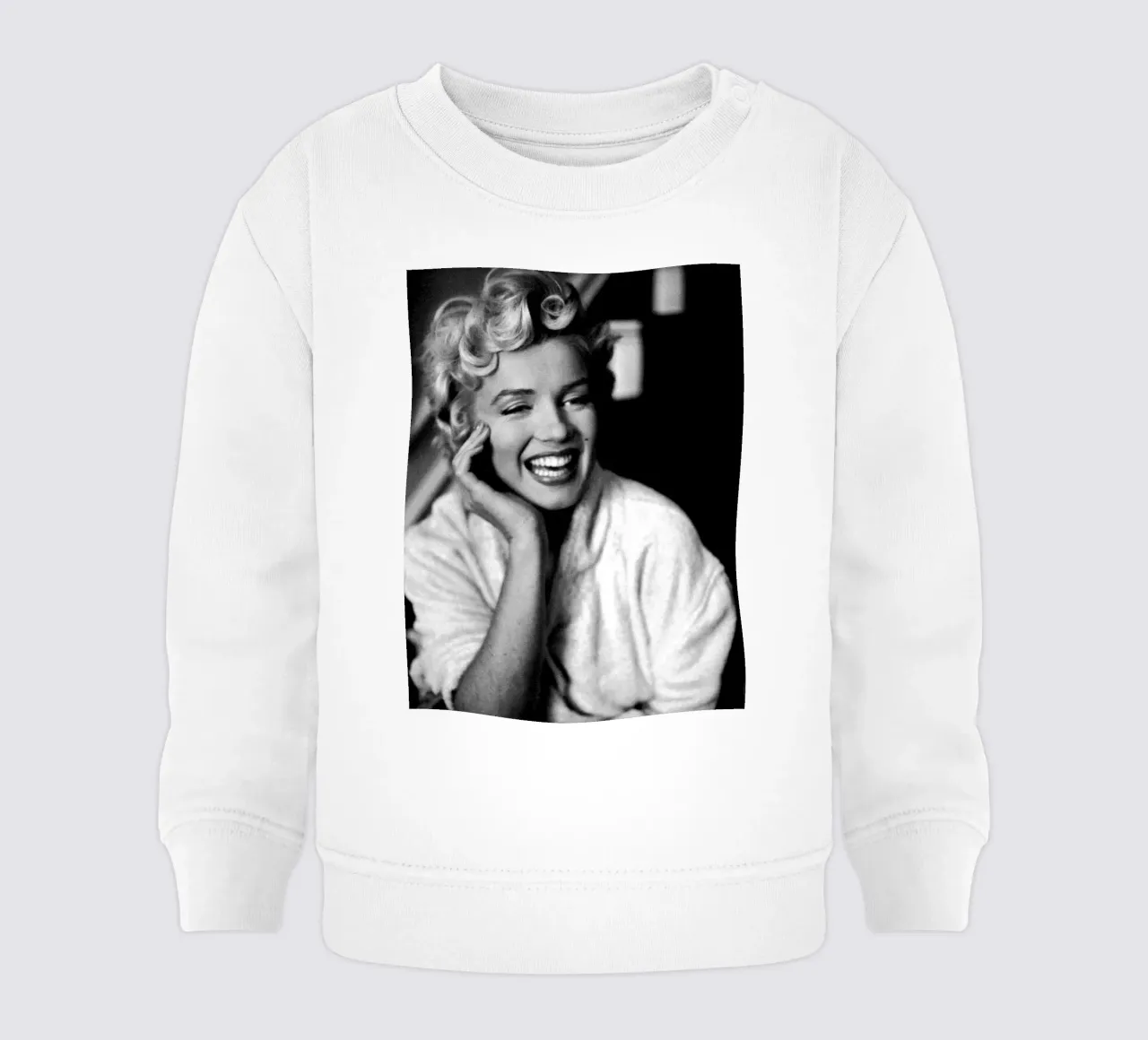 Marilyn Monroe Vintage in bianco e nero felpa neonato da valentinomartinst