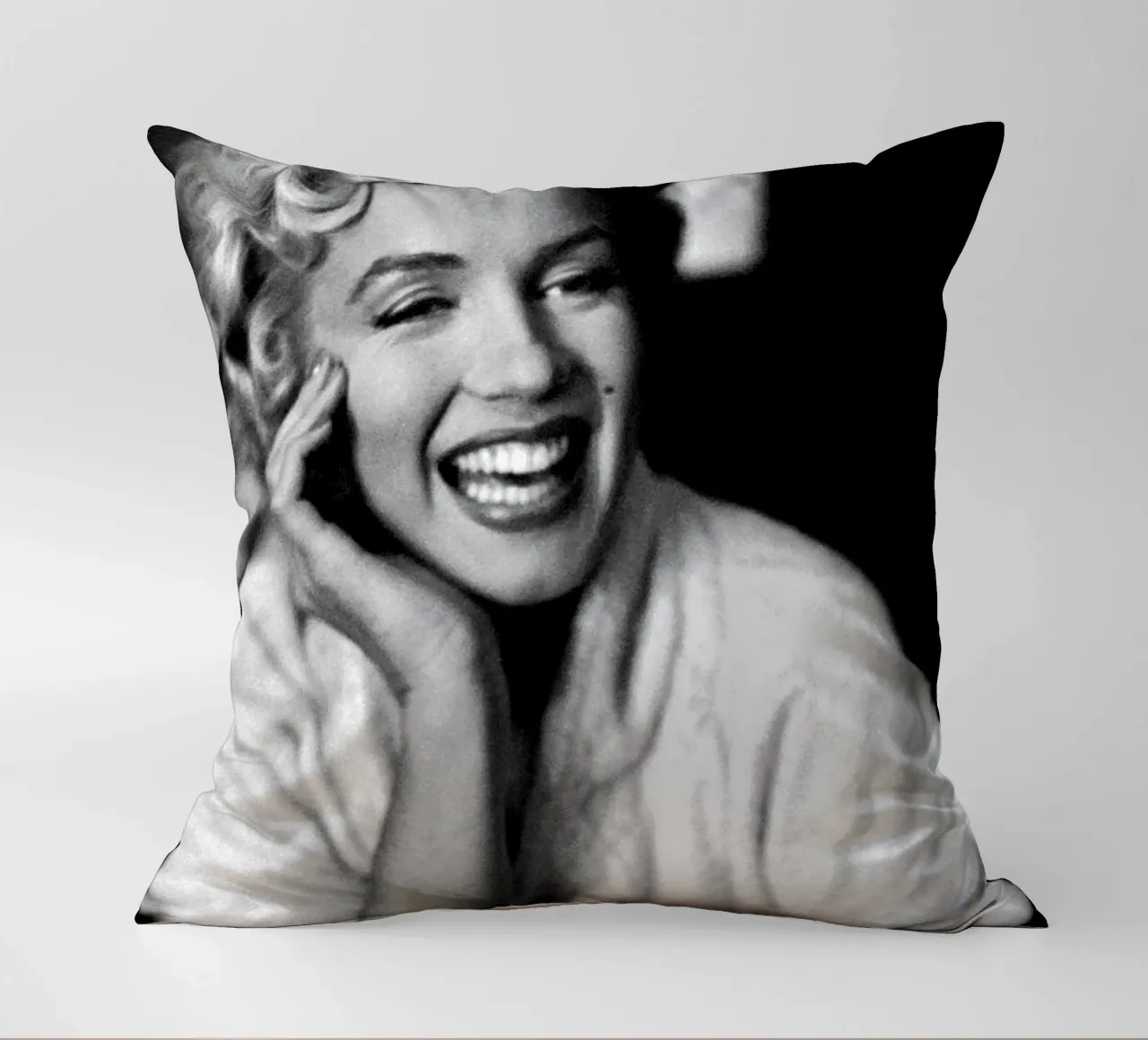 Marilyn Monroe Vintage in bianco e nero cuscino da valentinomartinst