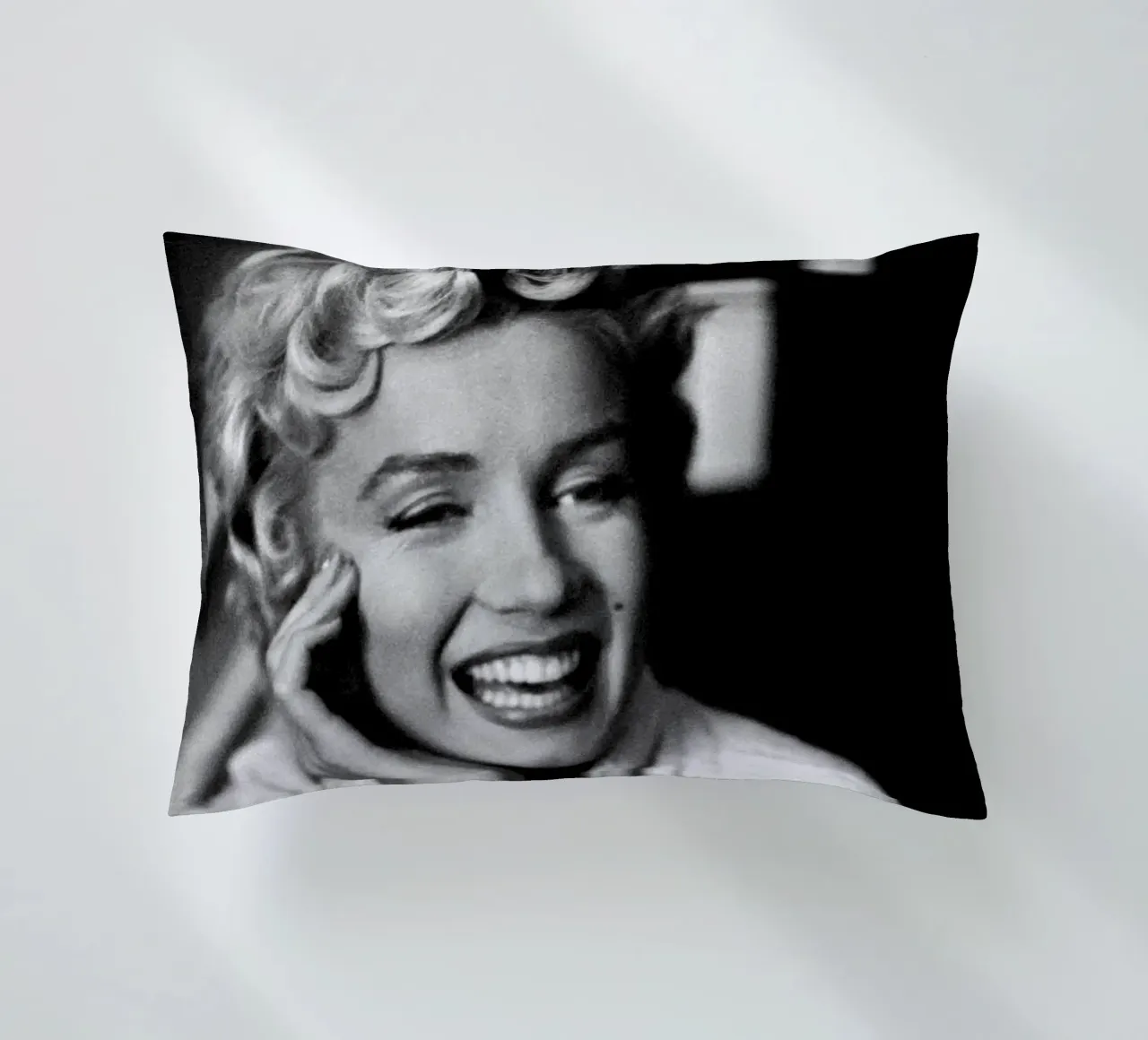 Marilyn Monroe Vintage in bianco e nero cuscino da valentinomartinst