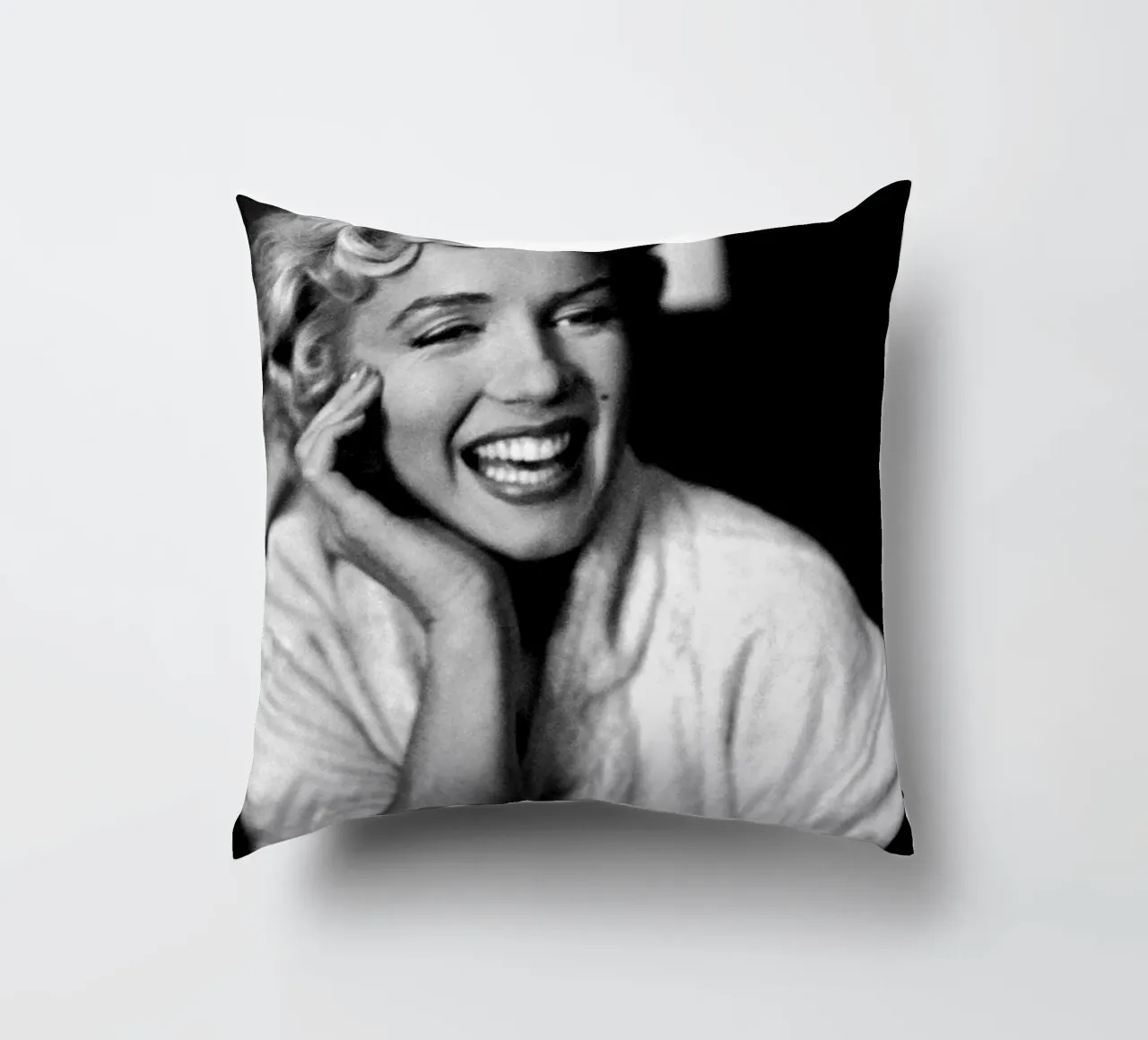 Marilyn Monroe Vintage in bianco e nero cuscino da valentinomartinst