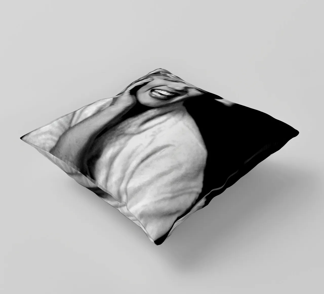 Marilyn Monroe Vintage in bianco e nero cuscino da valentinomartinst