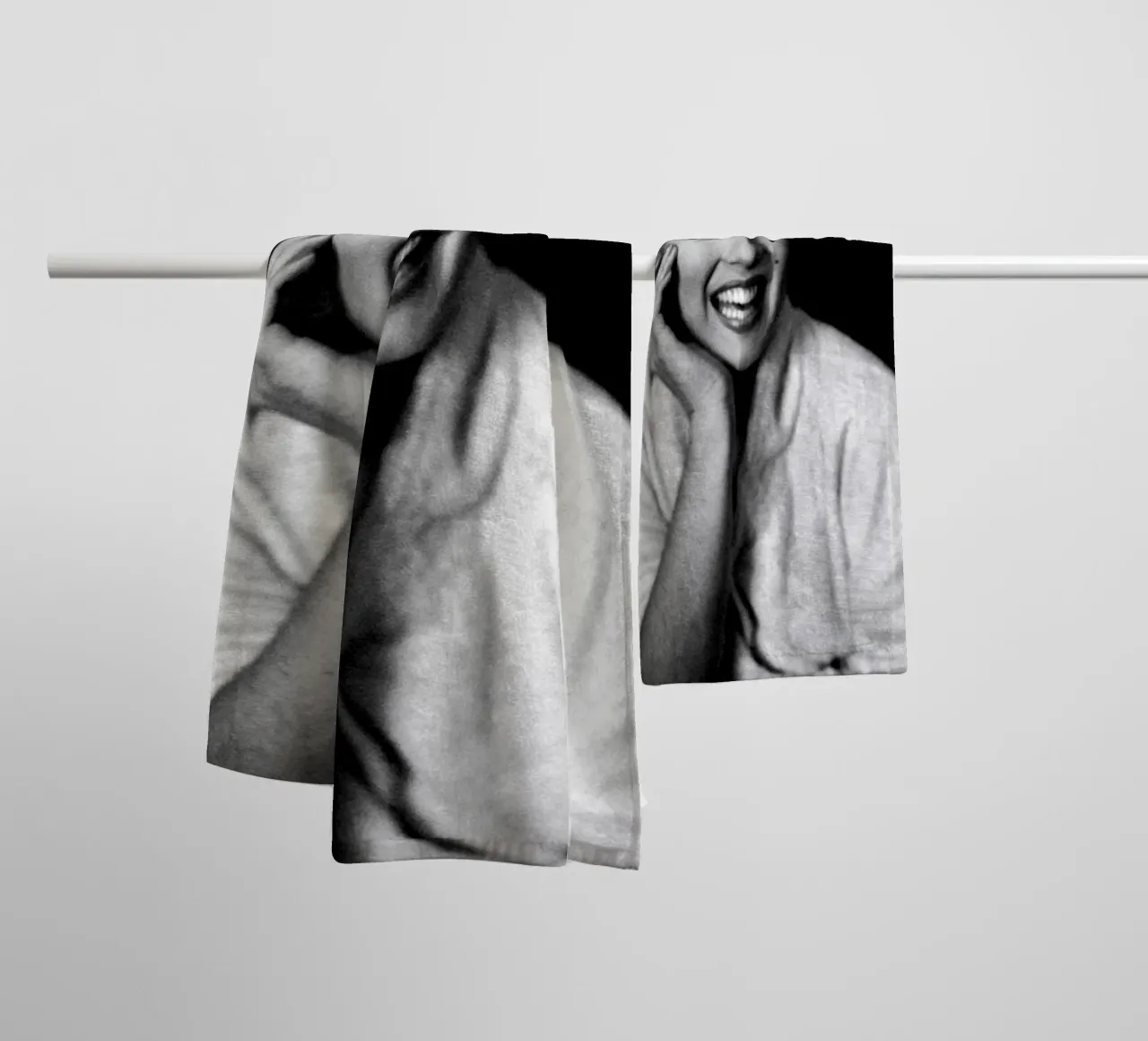 Marilyn Monroe Vintage in bianco e nero asciugamano da bagno da valentinomartinst