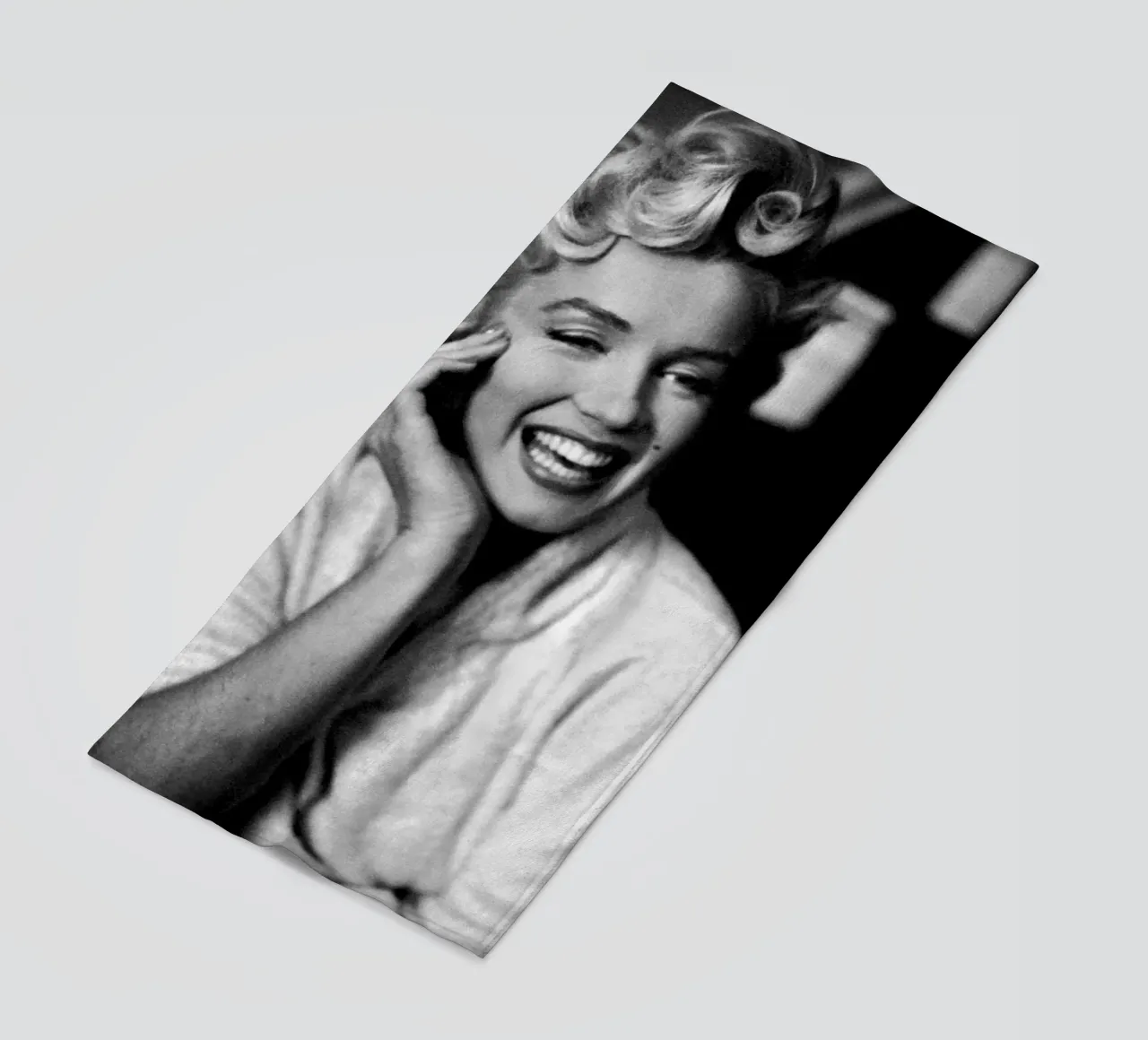 Marilyn Monroe Vintage in bianco e nero telo mare da valentinomartinst