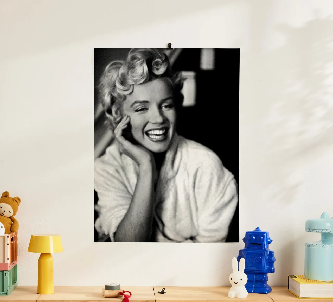 Marilyn Monroe Vintage in bianco e nero carta hahnemühle da valentinomartinst