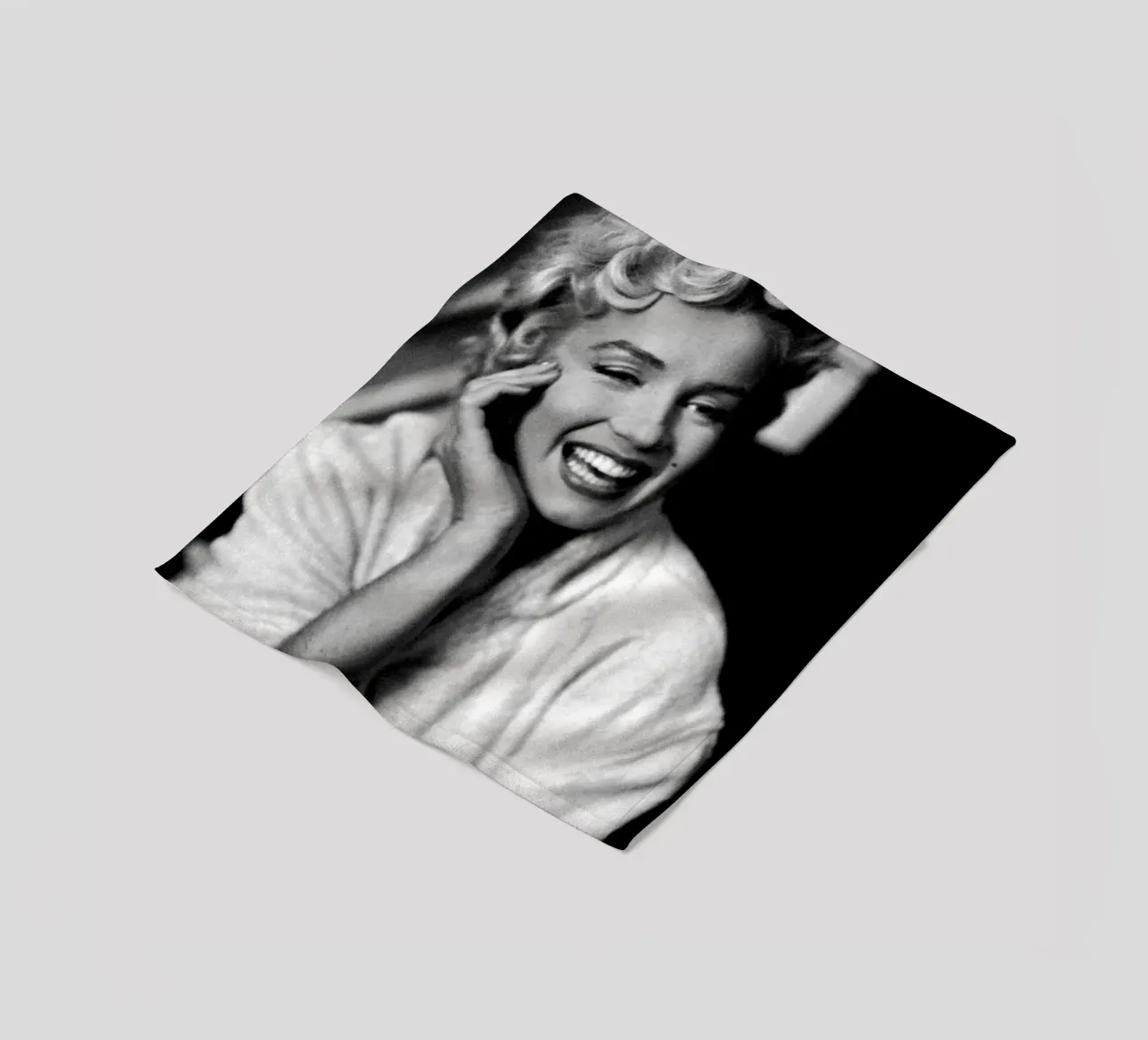Marilyn Monroe Vintage in bianco e nero coperta in pile da valentinomartinst
