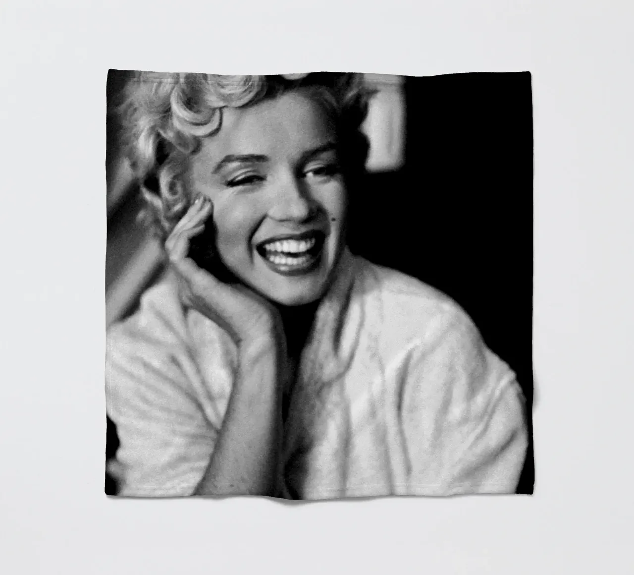 Marilyn Monroe Vintage in bianco e nero coperta in pile da valentinomartinst