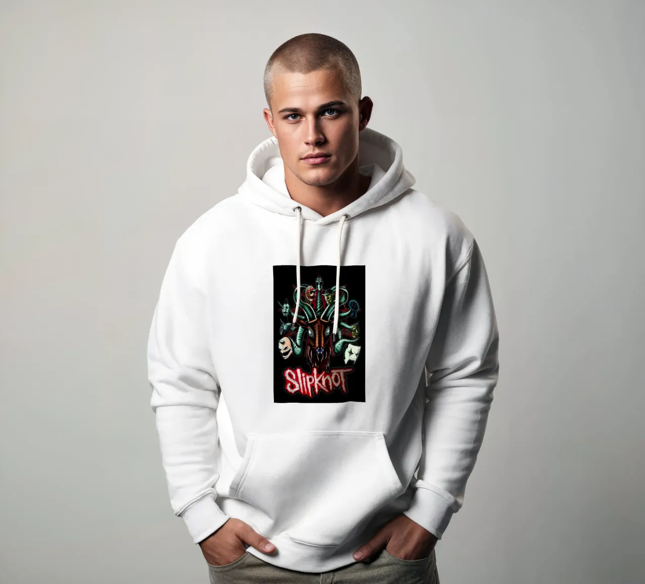 Head Snake Slipknot Poster felpa con cappuccio da TEMONSEOL