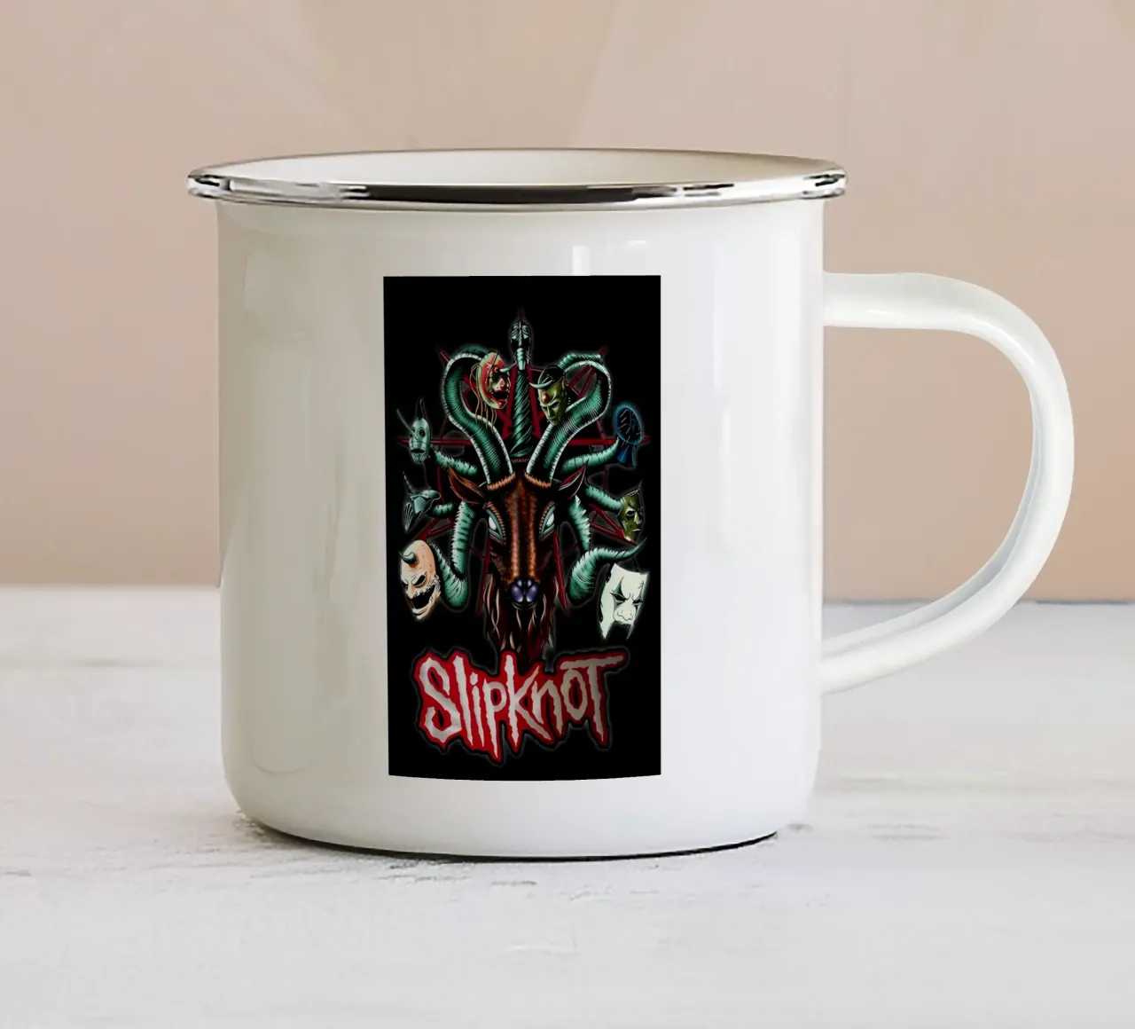 Head Snake Slipknot Poster tazza in smalto da TEMONSEOL