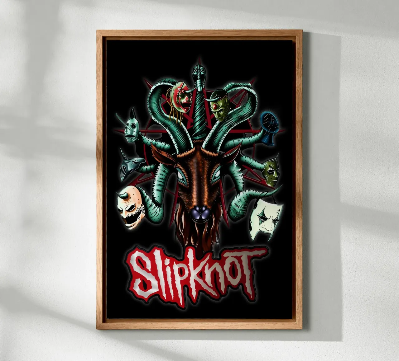 Head Snake Slipknot Poster alluminio dibond da TEMONSEOL