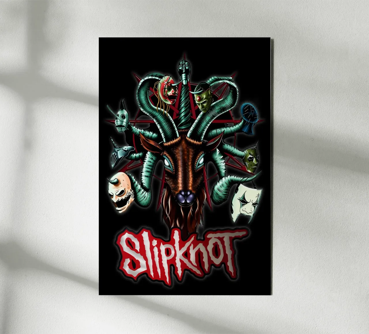 Head Snake Slipknot Poster alluminio dibond da TEMONSEOL