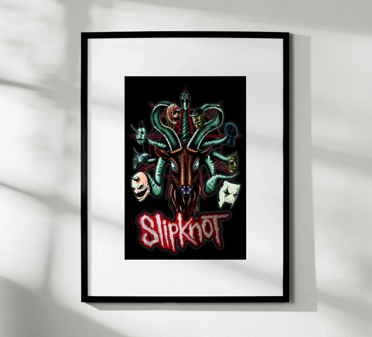Head Snake Slipknot Poster carta hahnemühle da TEMONSEOL