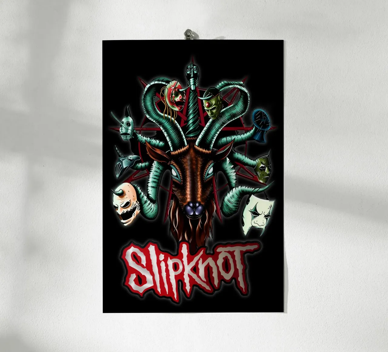 Head Snake Slipknot Poster carta hahnemühle da TEMONSEOL
