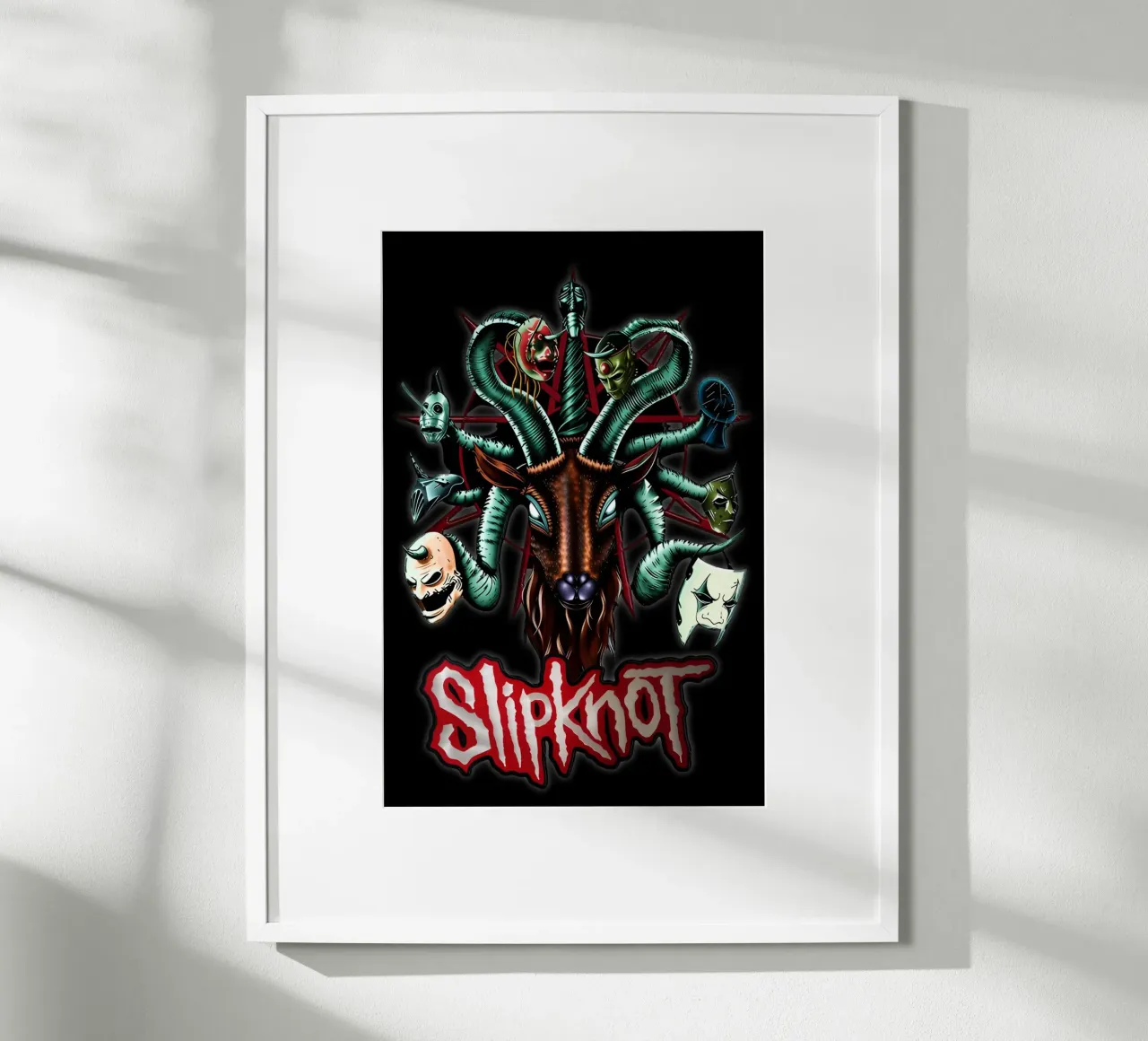 Head Snake Slipknot Poster carta hahnemühle da TEMONSEOL
