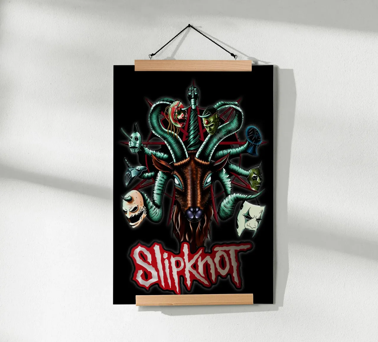 Head Snake Slipknot Poster carta hahnemühle da TEMONSEOL