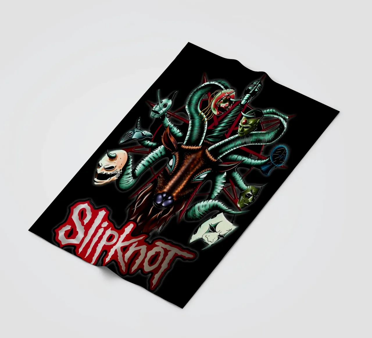 Head Snake Slipknot Poster coperta in pile da TEMONSEOL