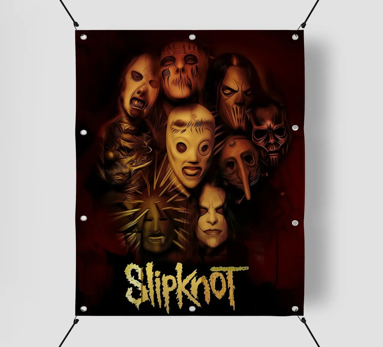 Mask Face Slipknot Poster telo in pvc da TEMONSEOL