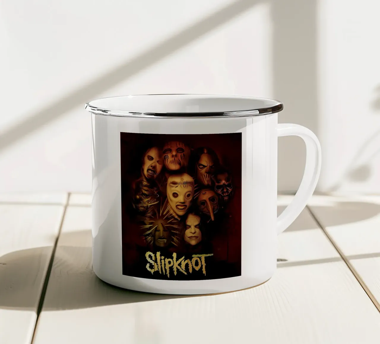 Mask Face Slipknot Poster tazza in smalto da TEMONSEOL