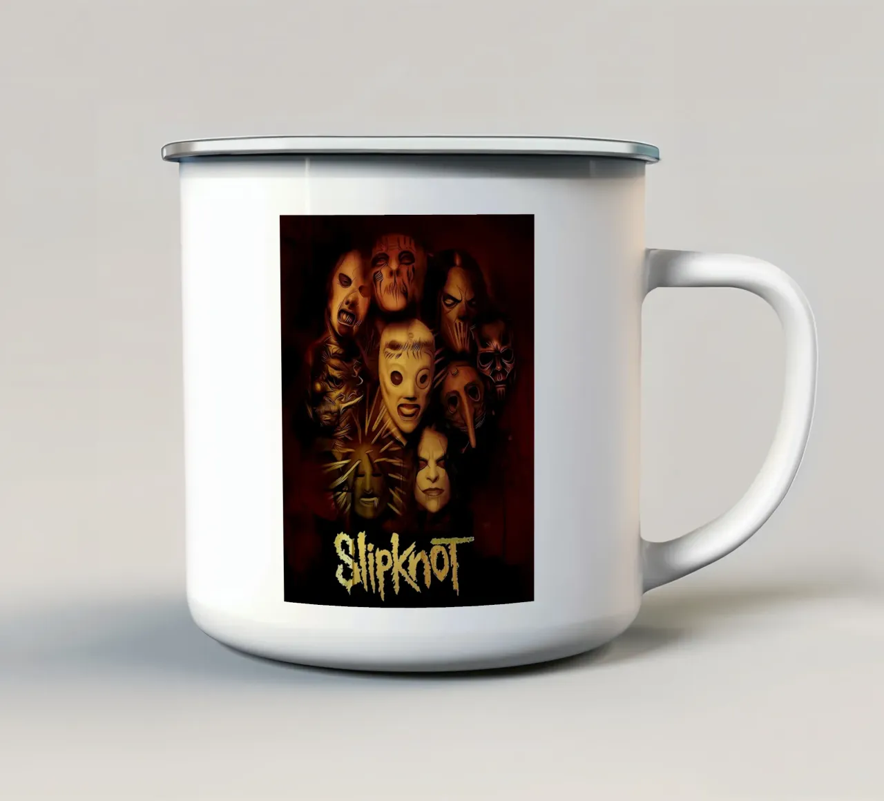 Mask Face Slipknot Poster tazza in smalto da TEMONSEOL