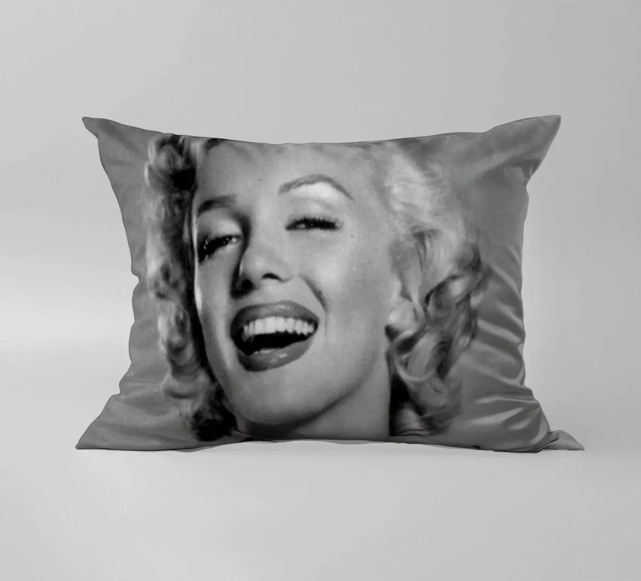 Marilyn Monroe vintage in bianco e nero cuscino da valentinomartinst