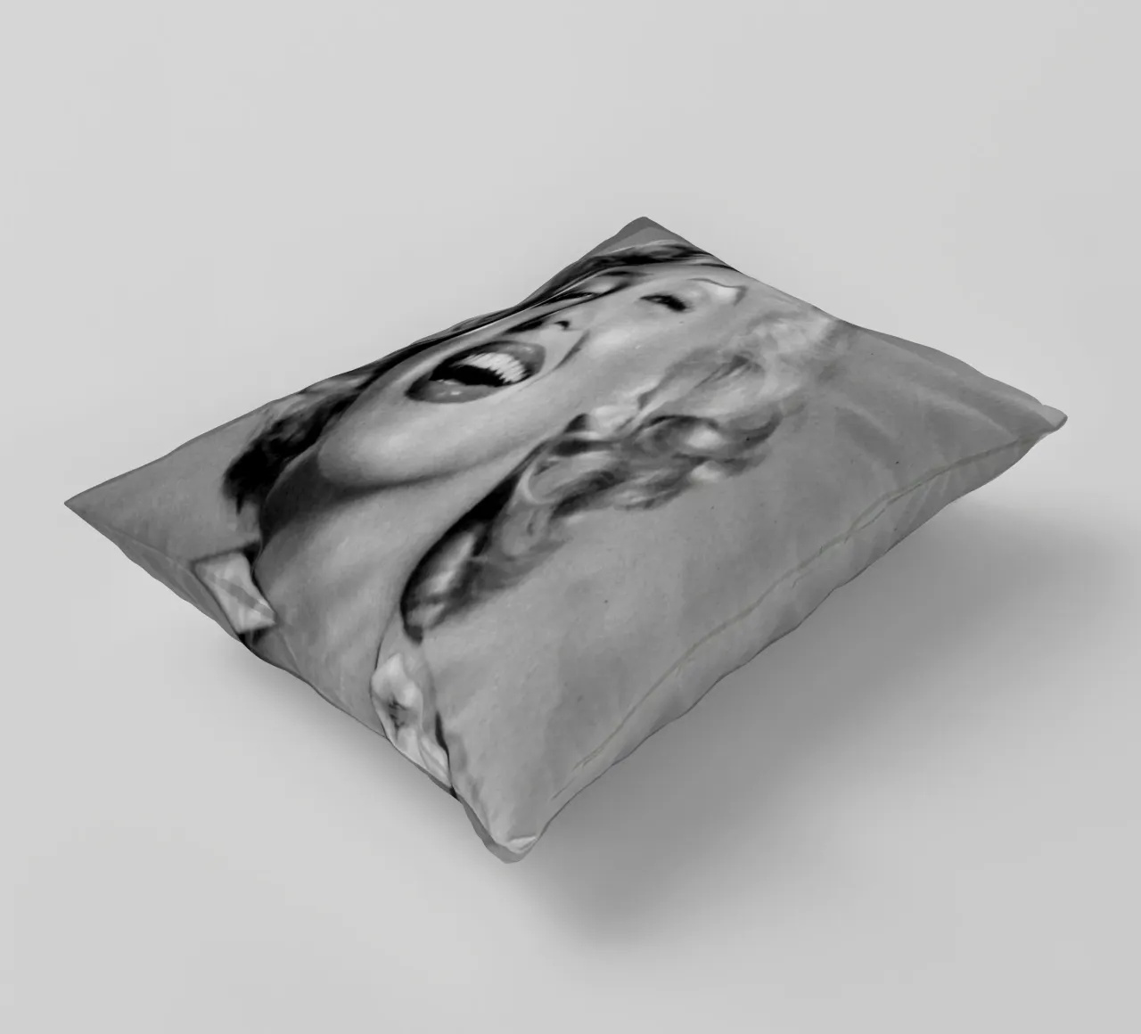 Marilyn Monroe vintage in bianco e nero cuscino da valentinomartinst