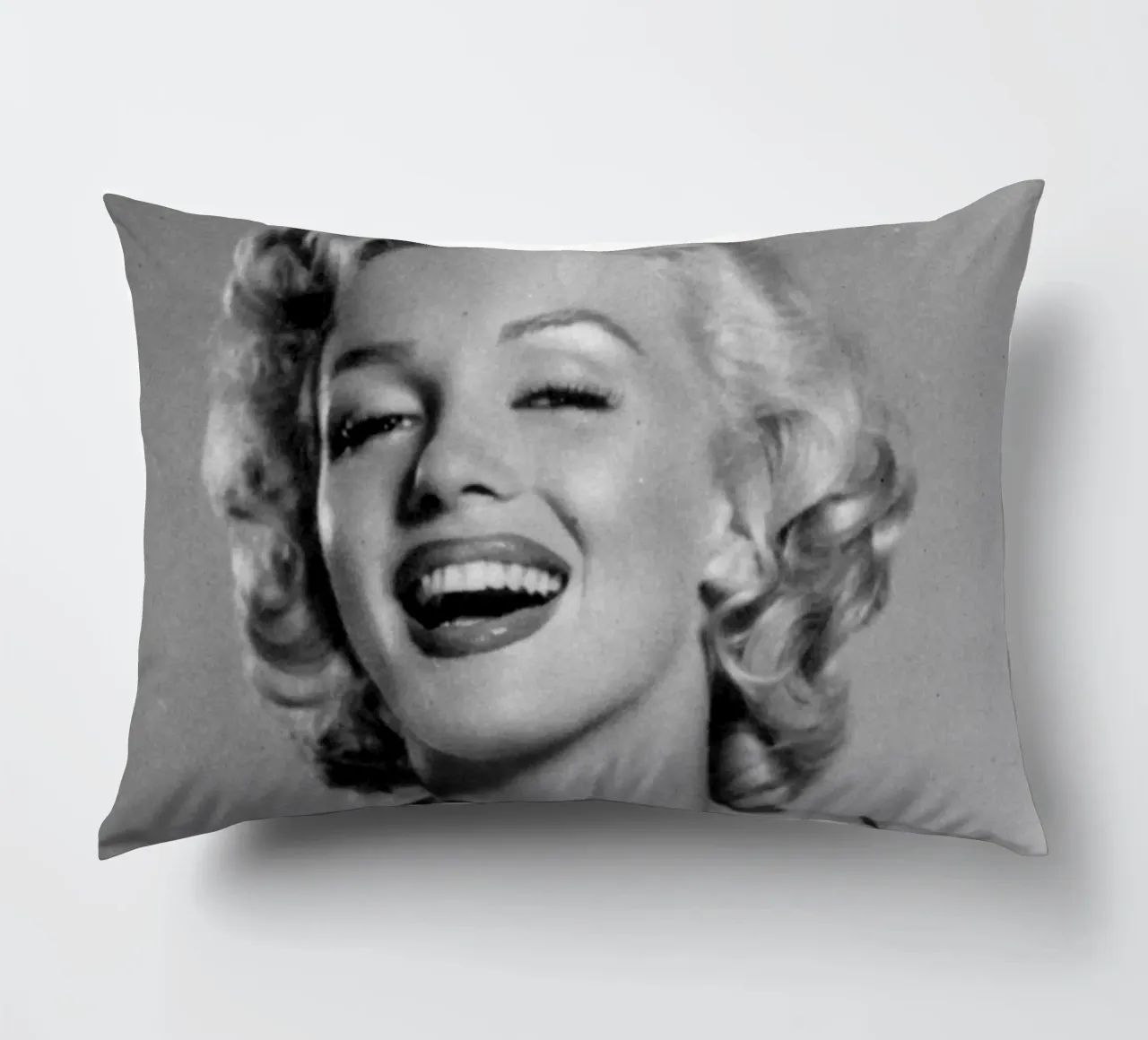 Marilyn Monroe vintage in bianco e nero cuscino da valentinomartinst