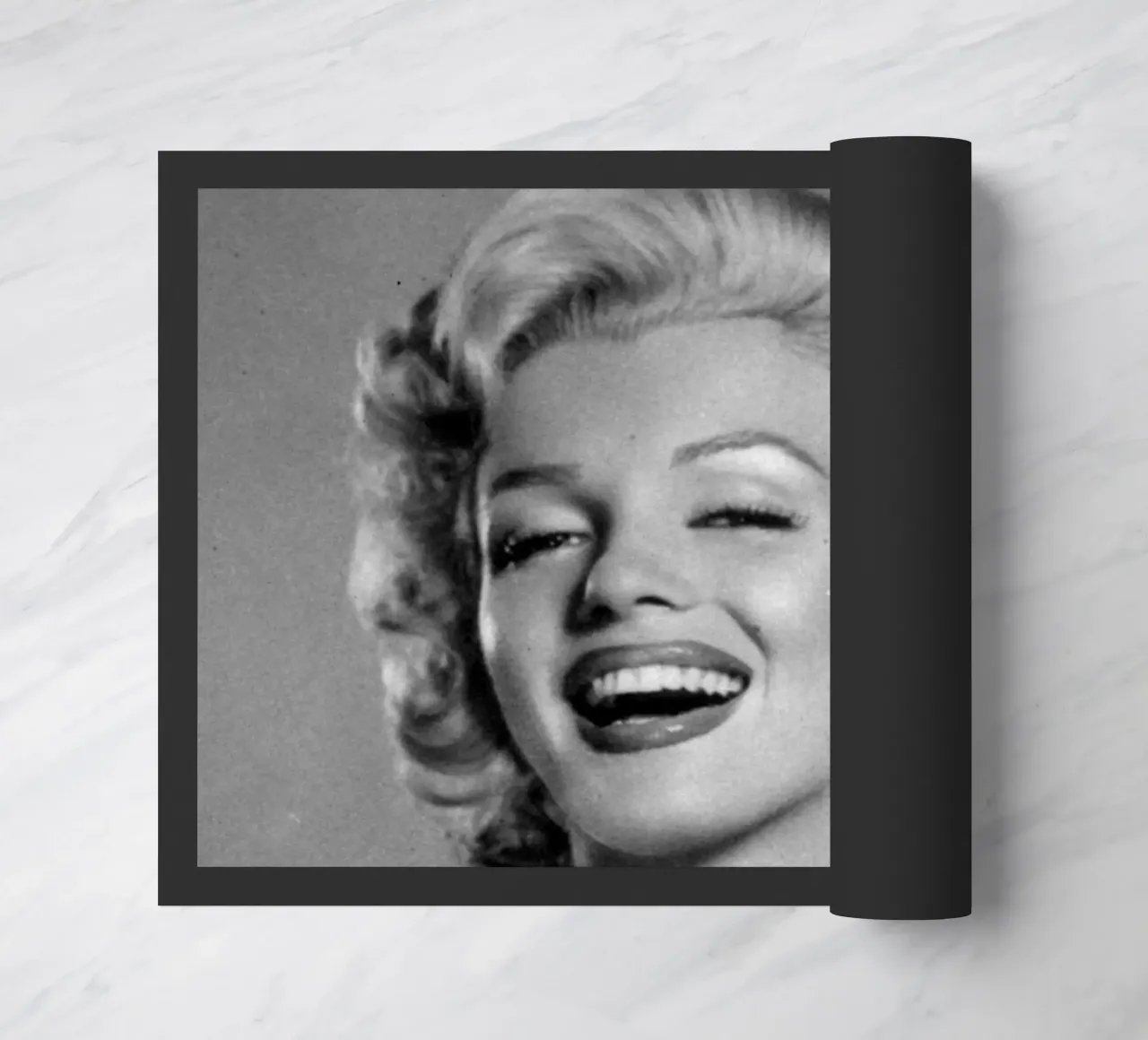 Marilyn Monroe vintage in bianco e nero zerbino da valentinomartinst