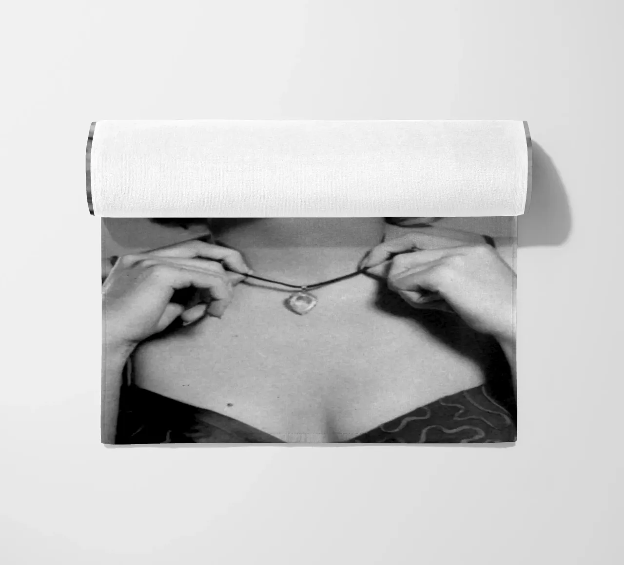 Marilyn Monroe vintage in bianco e nero telo mare da valentinomartinst
